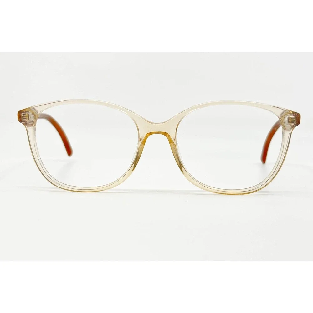 Via Spiga Eyeglasses Womens Clear Brown Designer Frames 54-16-140